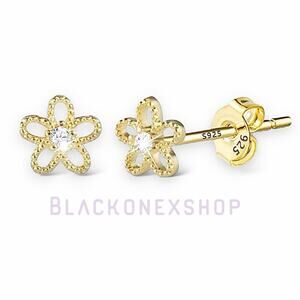 Sterling Silver Flower Stud Earrings